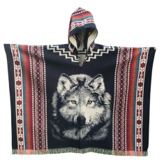 Pánské Pončo Vlk